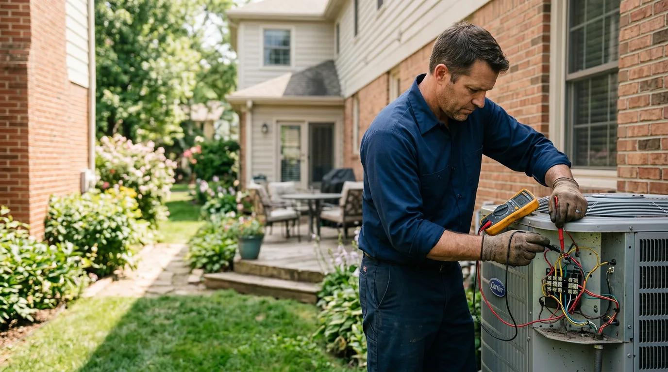 HVAC technician working near North Salt Lake, UT